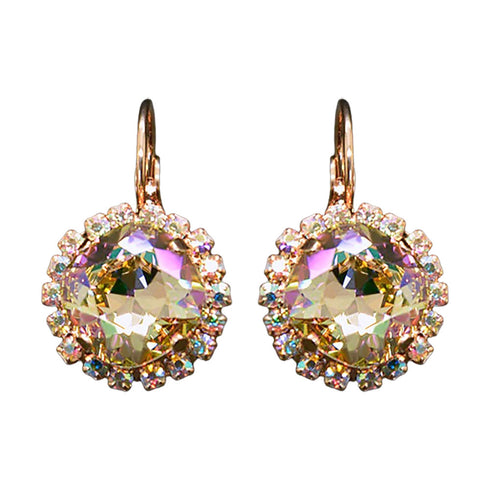 Earrings "Dazzling Sparkle III (Luminous Green)" with Swarovski™ crystals